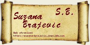 Suzana Brajević vizit kartica